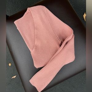 Light Pink Scoop-Neck‎ Sweater